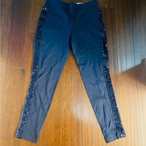 INC International Concepts Navy Leggings with Sequin Detail